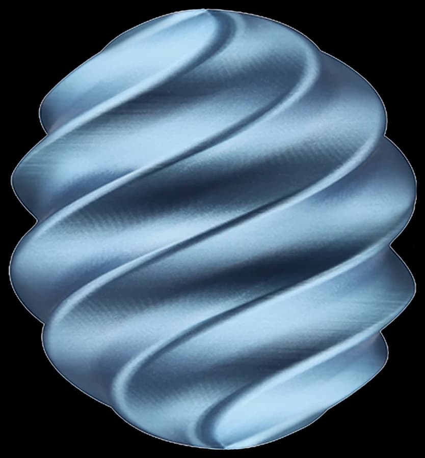 Mẫu in từ nhựa CAILAB PLA Ánh Kim, màu Cobalt blue